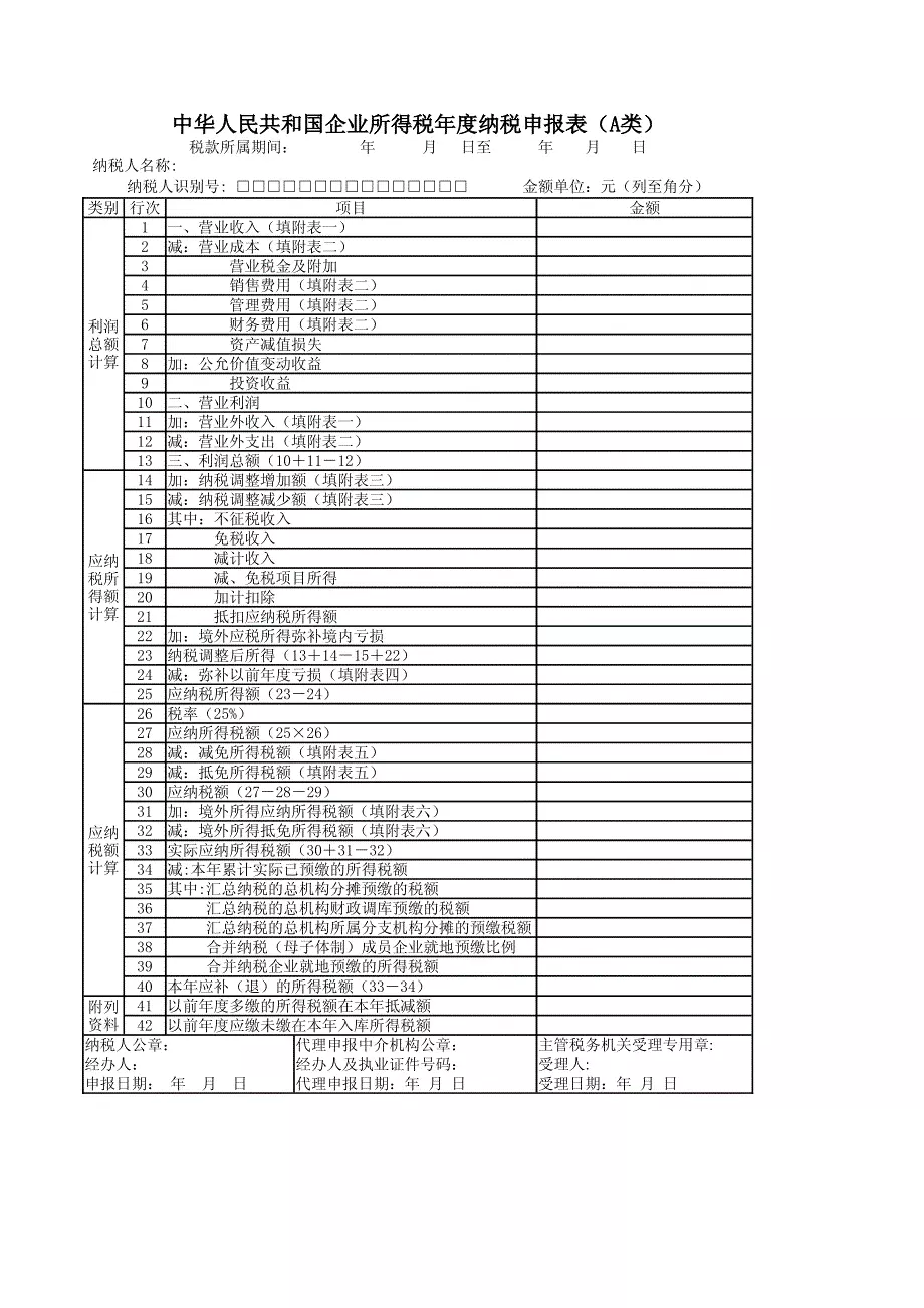 企业所得税年度纳税申报表(主表及附表)pdf - 360文库