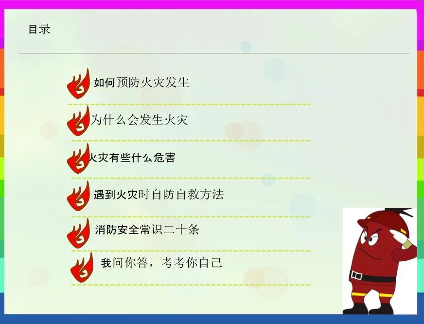 小学消防安全教育课件